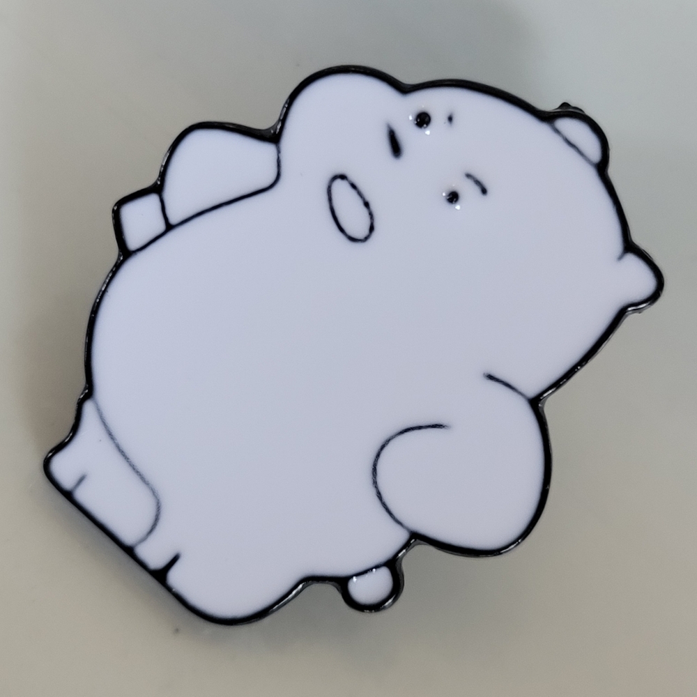 WE BARE BEARS Grumpy ICE BEAR Enamel Pin - Picture 7 of 9